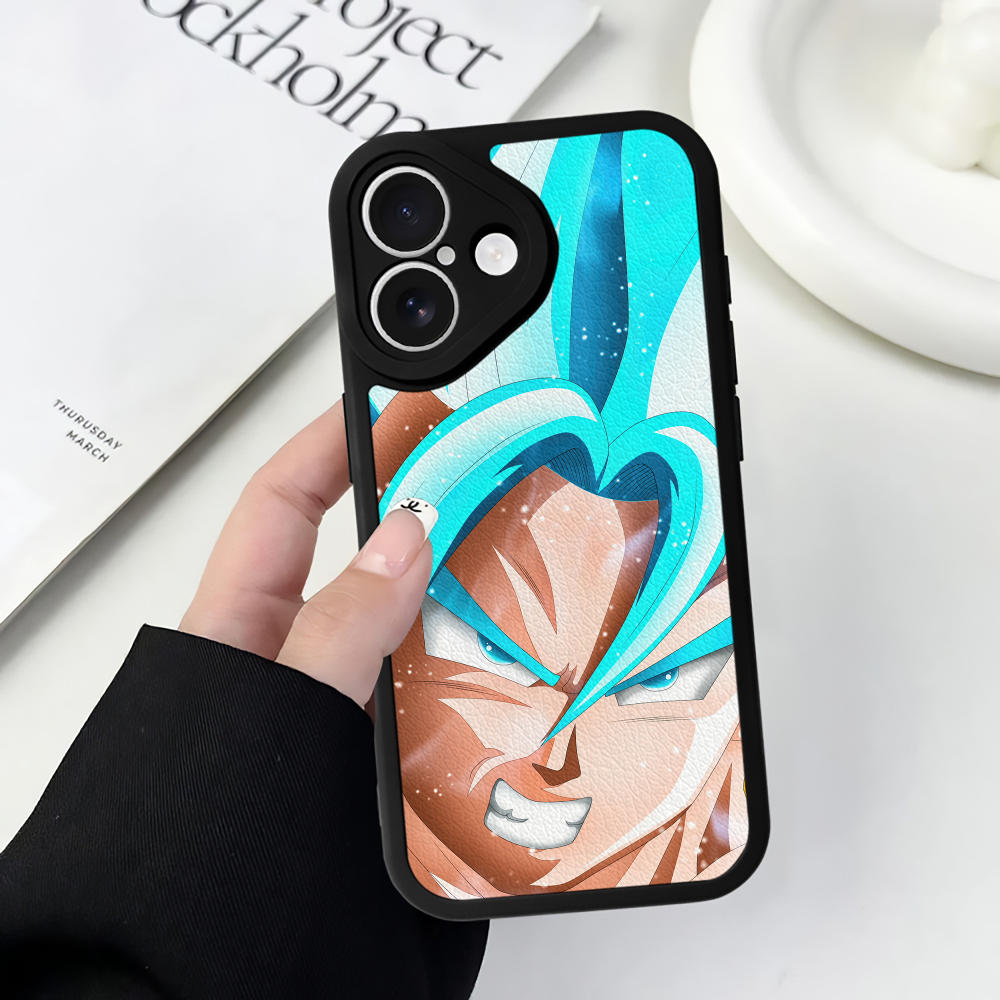 （画像用） ドラゴンボール DRAGON BALL 【iPhone 16シリーズ対応】シリコンスマホケース（レザー調） 材質：シリコン